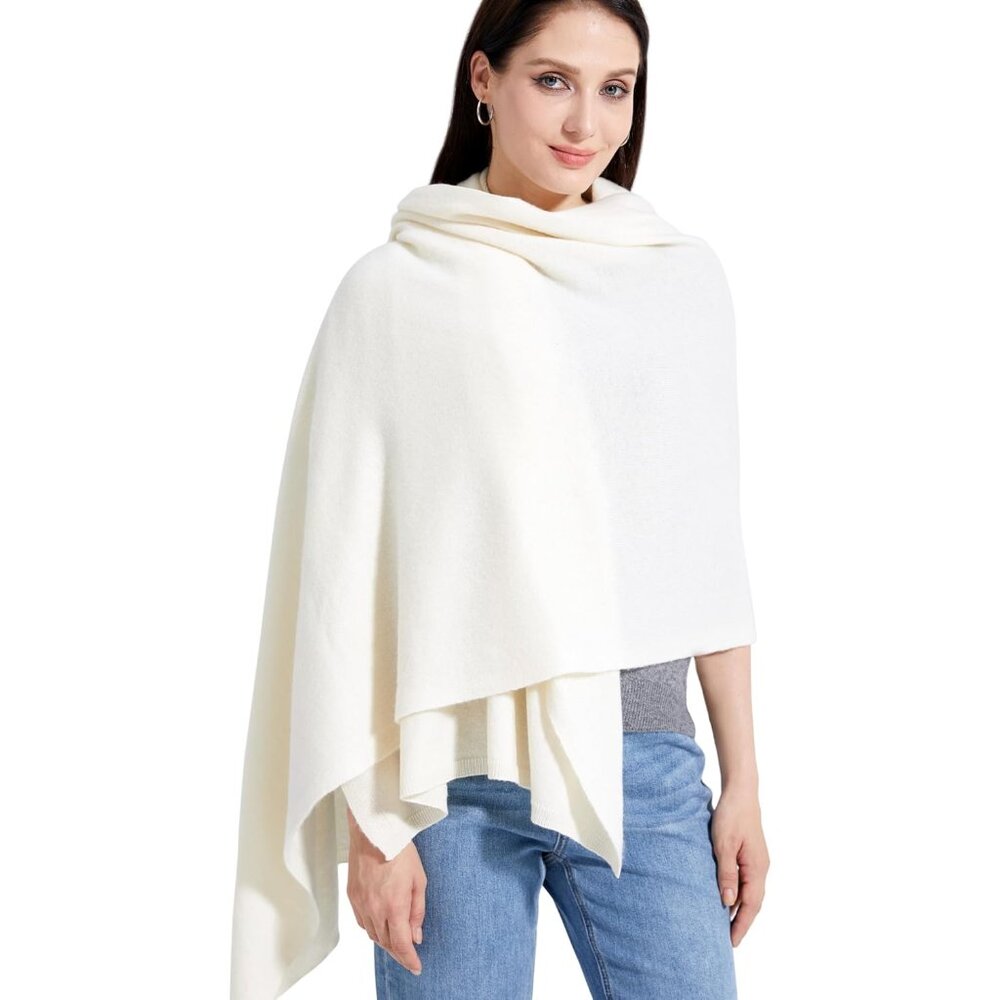 Soft Cashmere Blend Wrap Chic Scarf Stole for Women Wayfarer Travel Extra Large